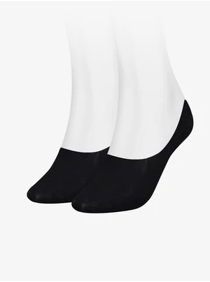Sada dvoch párov čiernych dámskych ponožiek Tommy Hilfiger