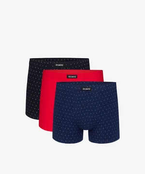 Man Boxers ATLANTIC 3Pack - dark blue/red/blue