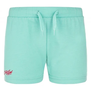 Girls' cotton shorts Kilpi SHORTY-JG turquoise