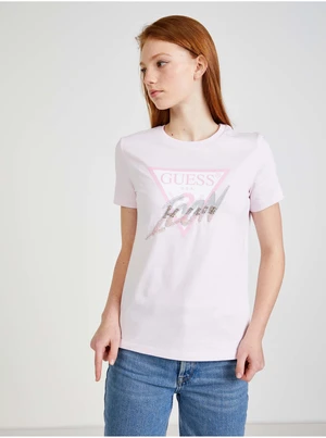 Light pink women's T-shirt Guess - Women