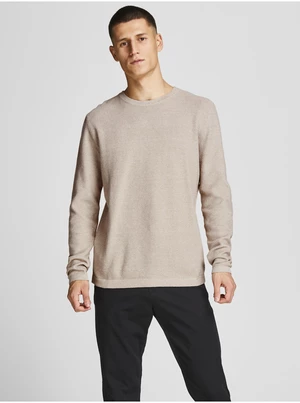 Pánsky sveter Jack & Jones Beige