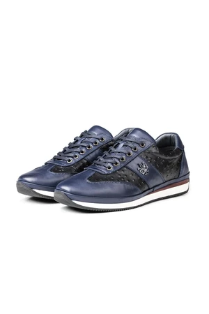 Ducavelli Ostrich 2 Genuine Leather Men's Casual Shoes, Casual Shoes, 100% Leather Shoes.