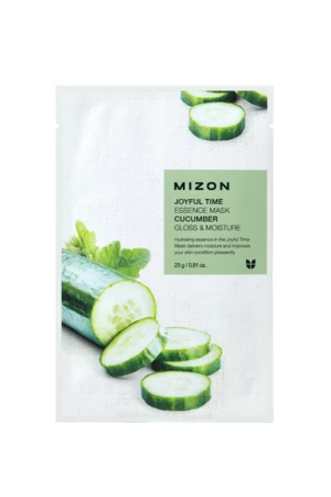 Mizon Joyful Time Essence Mask Cucumber pleťová maska 23 g