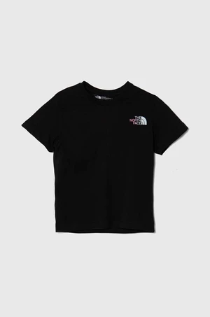 Detské bavlnené tričko The North Face RELAXED GRAPHIC TEE 2 čierna farba