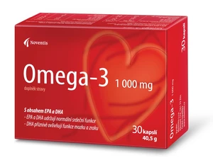 Noventis Omega- 3 1000mg pro zdravé srdce a cévy 30 kapslí