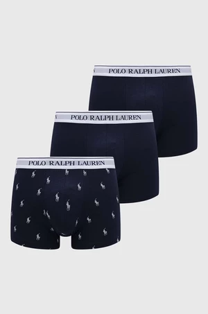 Boxerky Polo Ralph Lauren 3-pack pánské, tmavomodrá barva, 714830299