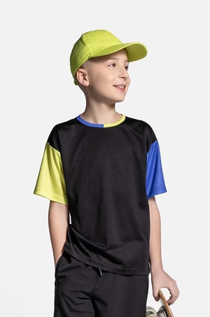 Detské tričko Lemon Explore čierna farba, jednofarebný