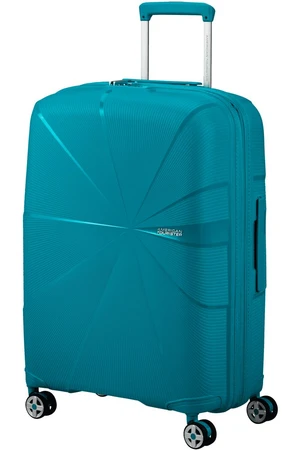 American Tourister Skořepinový cestovní kufr StarVibe M EXP 70/77 l - tyrkysová