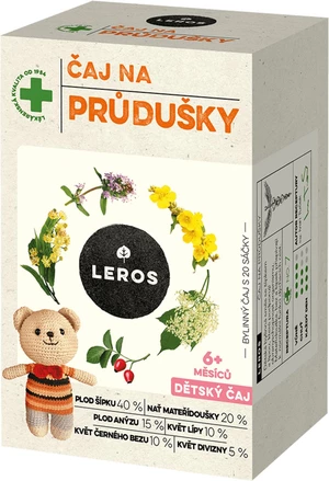 Leros Dětský čaj na průdušky 20 x 1.5 g