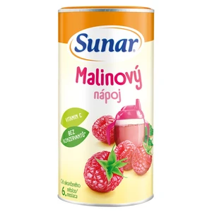 SUNAR Instantní nápoj malinový 6m+ 200 g SUNAR Instantní nápoj malinový 6m+ 200 g