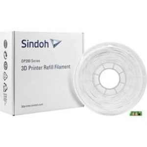 Vlákno pro 3D tiskárny Sindoh 3DP200AWH-R, ABS plast, 1.75 mm, 600 g, bílá