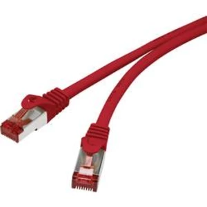 Síťový kabel RJ45 Renkforce RF-3432086, CAT 6, S/FTP, 15.00 cm, červená