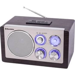 Kuchyňské rádio Roadstar HRA-1345N, SD, AUX, USB, dřevo, stříbrná