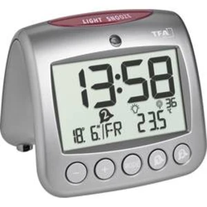 DCF budík TFA Dostmann SONIO 2.0 60.2559.54, časů buzení 2, šedá
