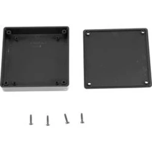 Univerzální pouzdro Hammond Electronics 1551XXBK, 80 x 80 x 15 , ABS, černá, 1 ks