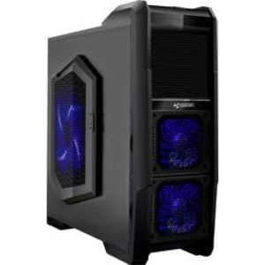PC skříň midi tower Ultron Monster M1, černá/modrá