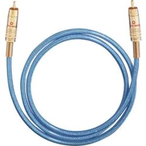 Cinch digitální kabel Oehlbach 10705, [1x cinch zástrčka - 1x cinch zástrčka], 5.00 m, modrá