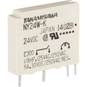 Úzké miniaturní relé série NY Takamisawa NY-05W-K-IE, 5 A 125 V/DC/270 V/AC 750 VA/90 W
