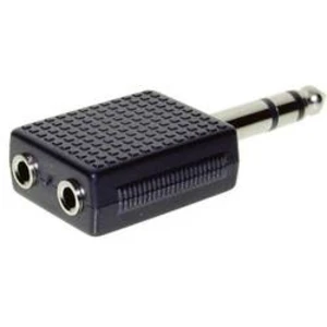 Adaptér jack TRU COMPONENTS TRU-AP 57071203 jack zástrčka 6,3 mm - jack zásuvka 3,5 mm stereo, pólů 3, 1 ks