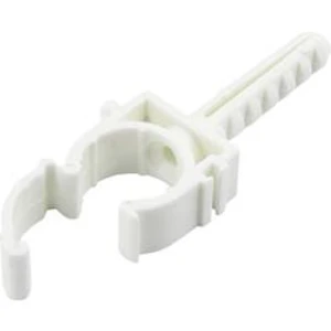 Upevňovací příchytka TRU COMPONENTS 93013c1190, zástrčný, 16 mm (max), bílá, 1 ks