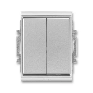 ABB Time vypínač č.6+6 dvojitý IP44 titanová 3558E-A52940 08