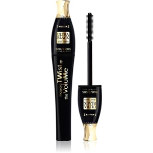 Bourjois Twist Up The Volume řasenka pro objem s kartáčkem 2 v 1 odstín Ultra Black 8 ml