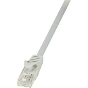 Síťový kabel RJ45 LogiLink CP1022U, CAT 5e, U/UTP, 0.50 m, šedá