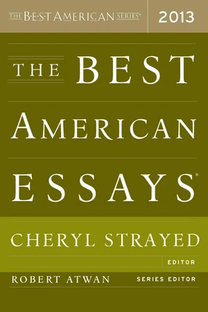 The Best American Essays 2013