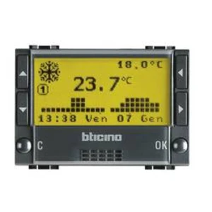 Legrand regulátor teploty Living&Light antracitová L4451