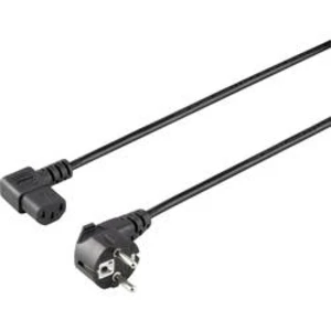 Síťový kabel s IEC zásuvkou Basetech BT-1886934, 5.00 m, černá