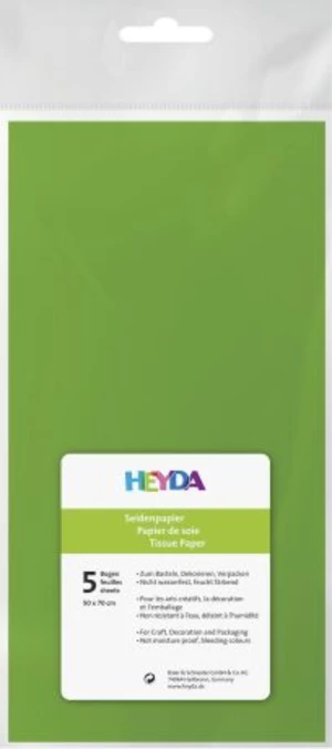 Hedvábný papír 50x70 18g sv. zelený (5 ks)