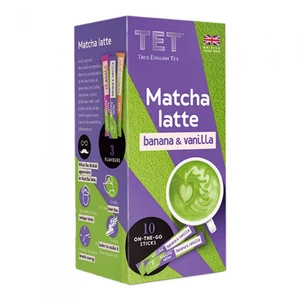 Instant–Teegetränk True English Tea „Matcha Latte Banana &amp; Vanilla“, 10 Stk.
