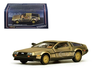 DeLorean DMC 12 Coupe Gold 1/43 Diecast Model Car by Vitesse