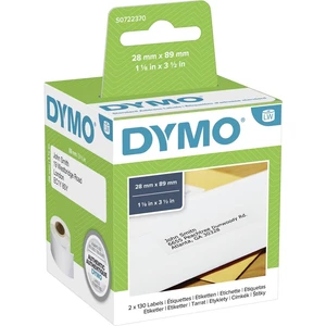 DYMO etikety v roli  99010 S0722370 89 x 28 mm papier  biela 260 ks permanentné adresná nálepky