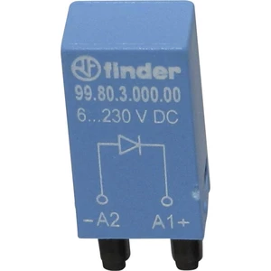 Finder zasúvací modul s diódou S nulovou diódou, bez LED diódy 99.80.3.000.00  Vhodné pre model: Finder 94.54.1, Finder