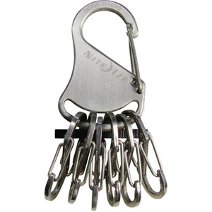 NITE Ize karabína na kľúče NI-KRS-03-11 KeyRack 6 S-Biner strieborná  1 ks