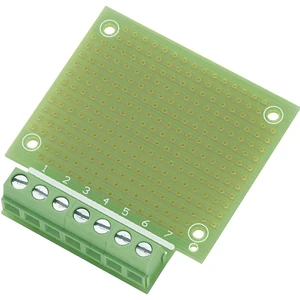 TRU COMPONENTS SU529016 experimentálna doska  epoxid (d x š) 53.8 mm x 49.9 mm  Raster (rozteč) 2.54 mm Množstvo 1 ks