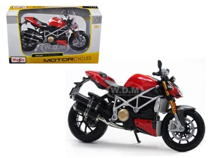 Ducati Mod Streetfighter S Red 1/12 Diecast Motorcycle Model by Maisto