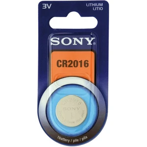 Lítium elem, SONY CR2016B1A, typ CR2016, 1 db