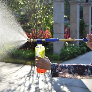 Reciprocating Head Brass Sprayer Airbrush Hand Pressure Sprayer Garden Watering Garden Bottle for Pesticide Irrigation T