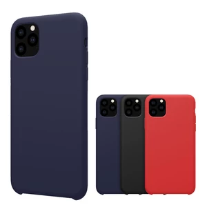 NILLKIN Smooth Shockproof Soft Liquid Silicone Rubber Back Cover Protective Case for iPhone 11 Pro Max 6.5 inch