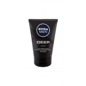 Nivea Men Deep Clean Face & Beard 100 ml sprchový gel pro muže