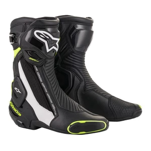 Dámské moto boty Alpinestars SMX Plus 2 černá/bílá/žlutá fluo  černá/bílá/žlutá fluo  40