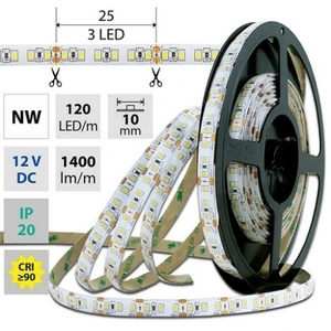LED pásek McLED 12V neutrální bílá CRI90 š=10mm IP20 14W/m 120LED/m SMD2835 ML-121.815.60.2