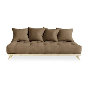 Pohovka s hnedým poťahom Karup Design Senza Natural/Mocca