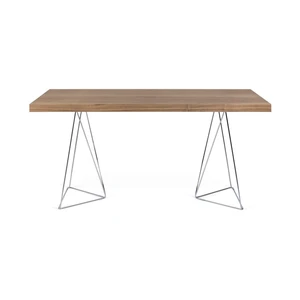 Hnedý stôl TemaHome Multi, dĺžka 160 cm