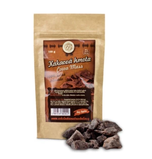 Čokoláda Troubelice kakaová HMOTA, 200g,Kakaová hmota, 200g, čokoládovna Troubelice