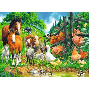 Ravensburger Puzzle Premium 106417 Zvířata spolu 100 XXL dílků