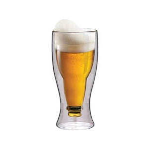Termopohár Maxxo Beer 350 ml stylová termosklenice • tvar pivní lahve • 1 ks