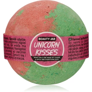 Beauty Jar Unicorn Kisses What Girls Are Made Of? Sugar & Spice And Everything Nice koupelová bomba s vůní rebarbory a jahod 150 g